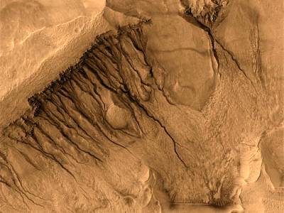 Овраги и каналы на Марсе